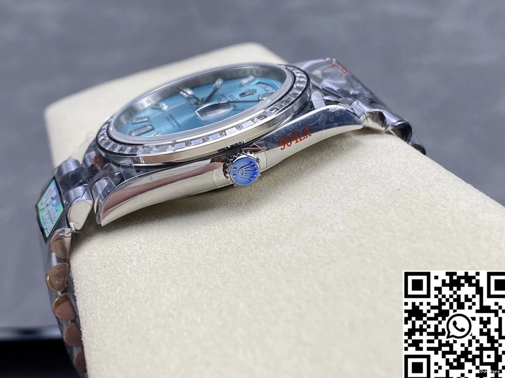 Rolex Hourmarker M228396tbr-0002 Tungsten Blue Diamond QF Factory v5 Day Dial Steel Date 0523